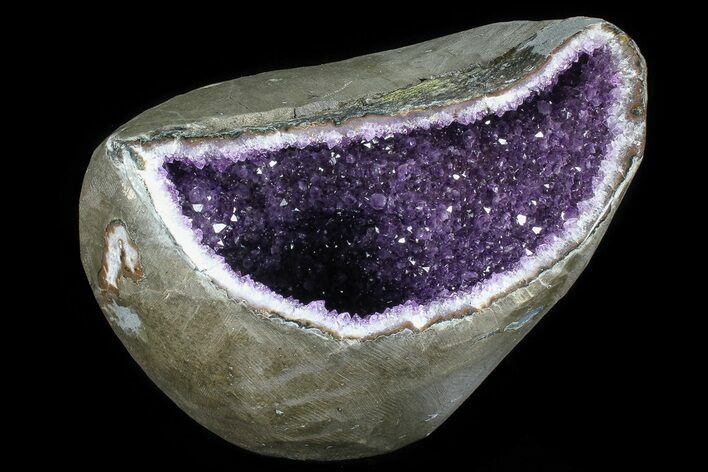 Sparkling Amethyst Geode ( lbs) - Deep Cavity #80881